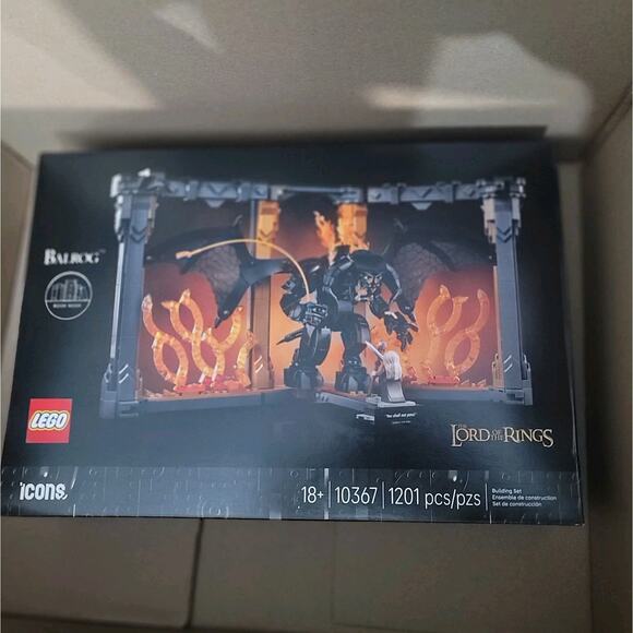 LEGO Icons The Lord of the Rings: Balrog Book Nook (10367) Brand New In Box - Picture 1 of 4